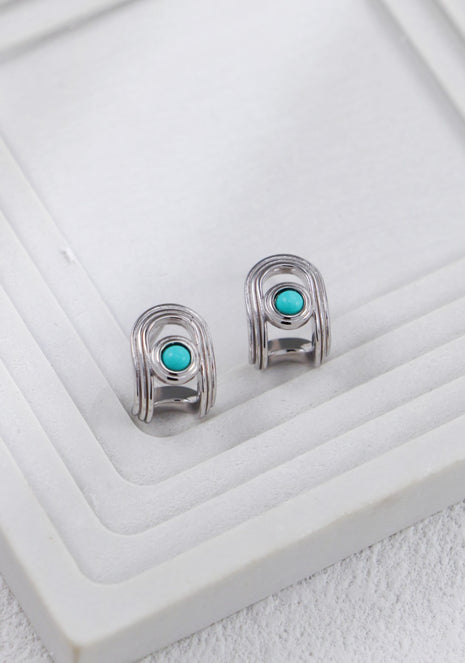 S925 Silver Turquoise Studs CE0272
