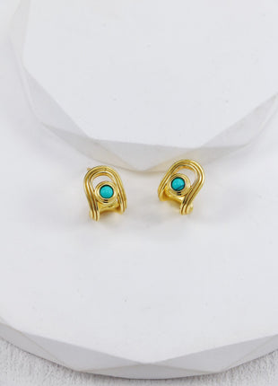 S925 Silver Turquoise Studs CE0272