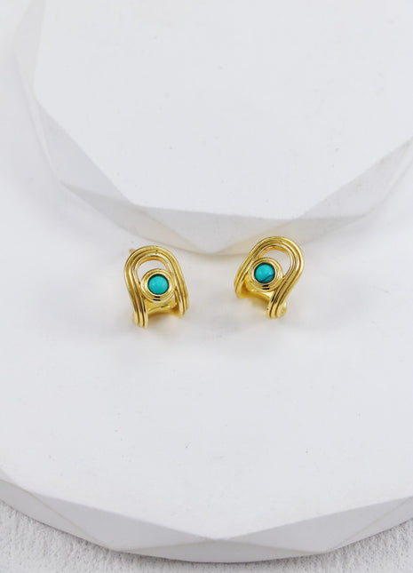 S925 Silver Turquoise Studs CE0272
