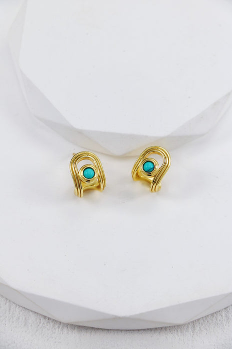 S925 Silver Turquoise Studs CE0272