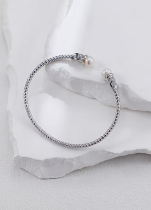 S925 Silver Pearl Bracelet SL0106