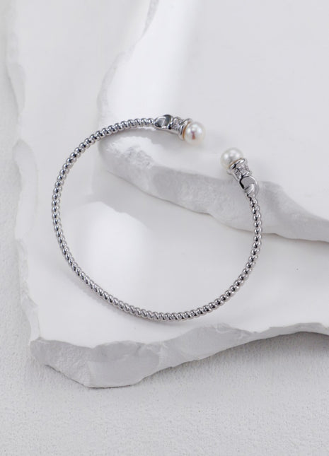 S925 Silver Pearl Bracelet SL0106