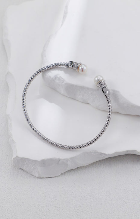 S925 Silver Pearl Bracelet SL0106