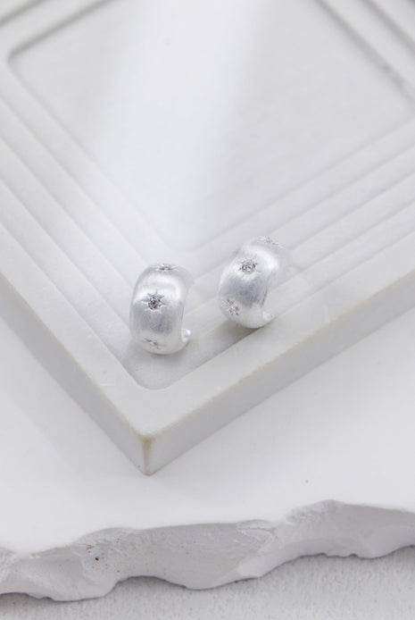 S925 Silver Wire-set Zircon Earrings CE0284