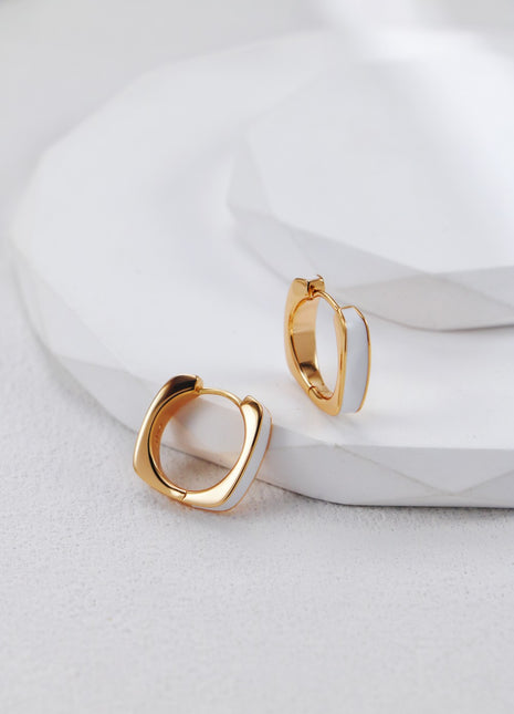 S925 Silver Glazed Earrings CE0295