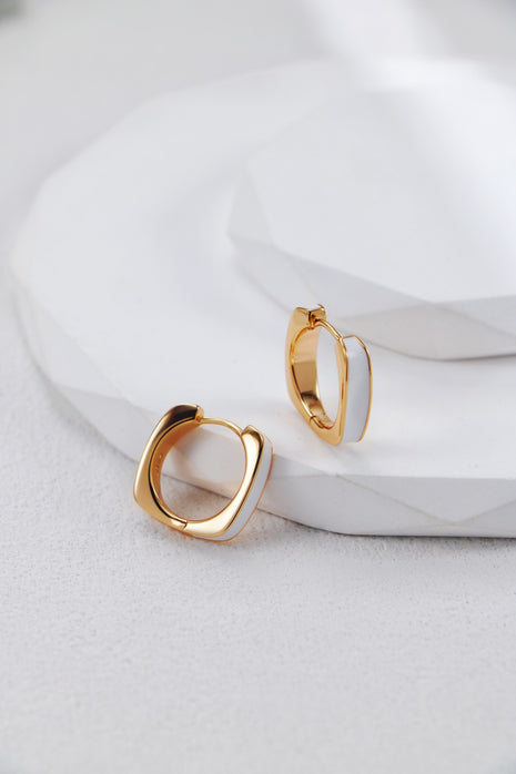 S925 Silver Glazed Earrings CE0295
