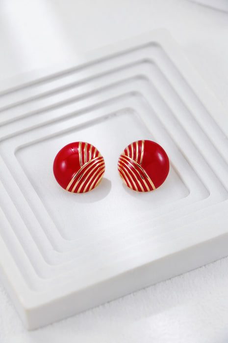 S925 Silver Enamel Earrings CE0303