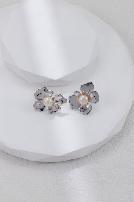 S925 Silver Pearl Earrings CE0305