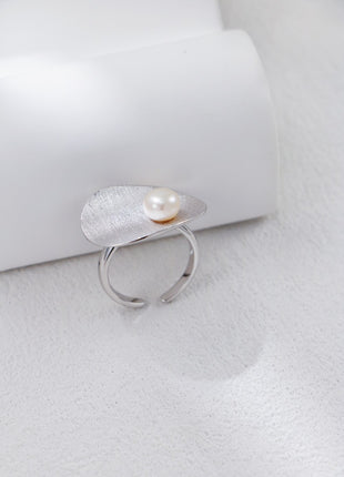 S925 Silver Pearl Ring J0376