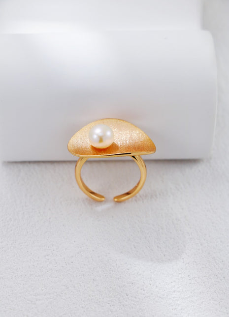 S925 Silver Pearl Ring J0376