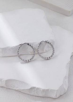 S925 Silver Twist Earrings CE0313