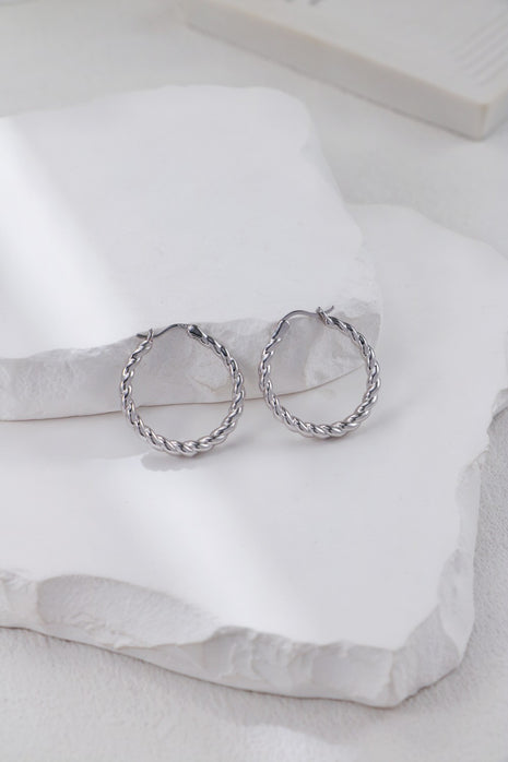 S925 Silver Twist Earrings CE0313