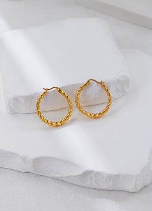 S925 Silver Twist Earrings CE0313