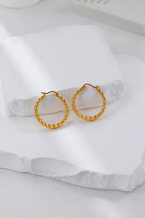 S925 Silver Twist Earrings CE0313