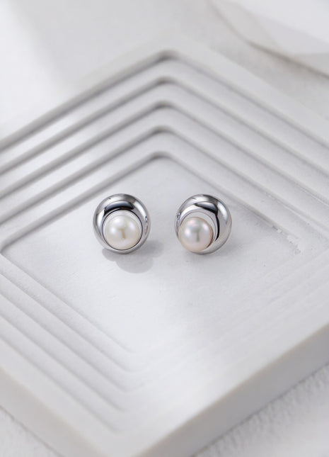 S925 Silver Pearl Earrings CE0316