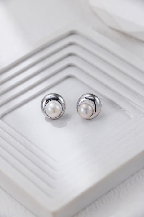 S925 Silver Pearl Earrings CE0316