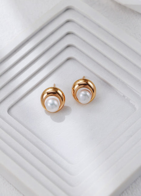 S925 Silver Pearl Earrings CE0316