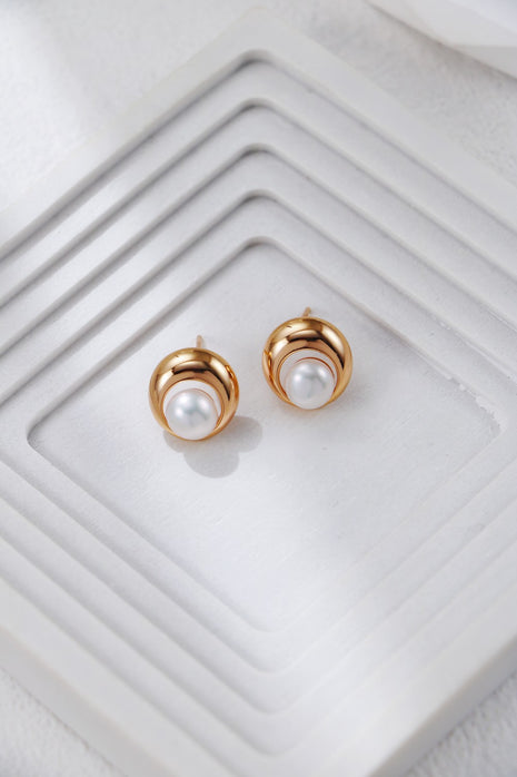 S925 Silver Pearl Earrings CE0316