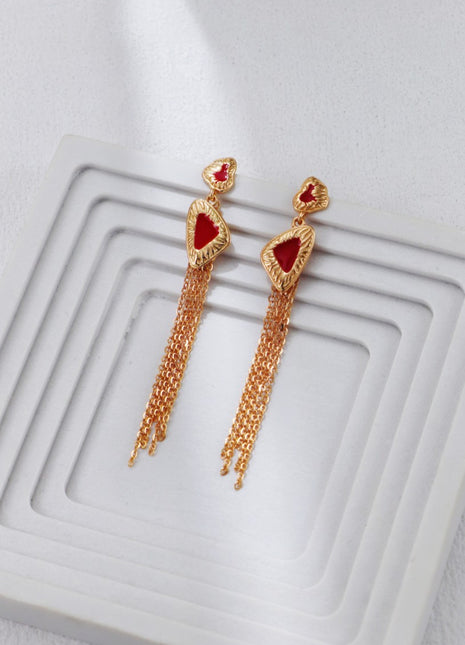S925 Silver Tassel Earrings CE0318