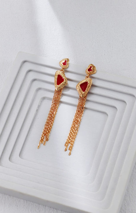 S925 Silver Tassel Earrings CE0318