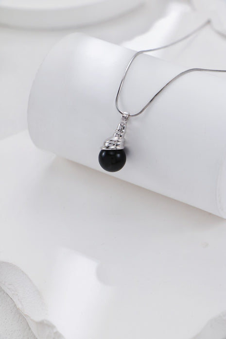 S925 Silver Black Agate Earrings CE0309