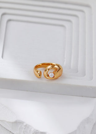 S925 Silver Pearl Ring J0383
