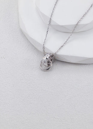 S925 Silver Braided Ring J0384