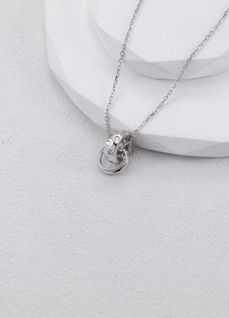 S925 Silver Braided Ring J0384