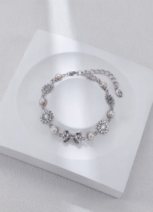 S925 Silver Christmas Pearl Earrings CE0336