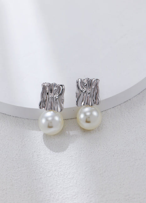 S925 Silver Pearl Earrings CE0348