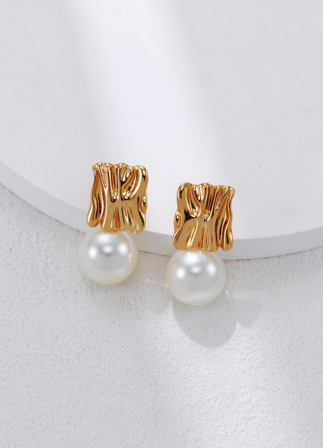 S925 Silver Pearl Earrings CE0348