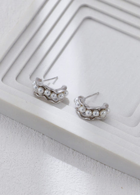 S925 Silver Bead Earrings CE0352