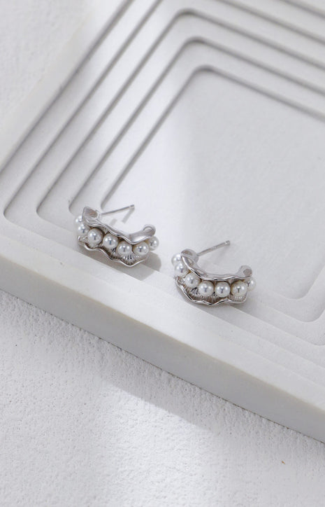 S925 Silver Bead Earrings CE0352