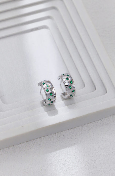 S925 Silver Zircon Earrings CE0355
