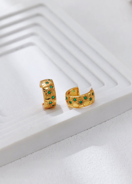 S925 Silver Zircon Earrings CE0355