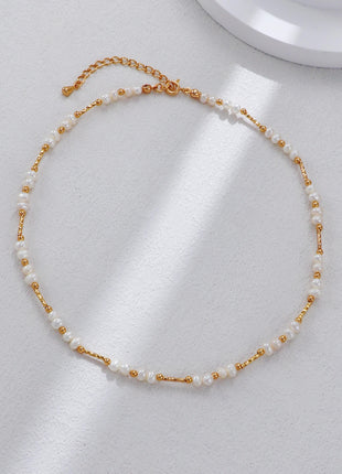 S925 Silver Pearl Butterfly Necklace D0580