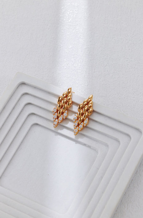 S925 Silver Diamond Earrings CE0357