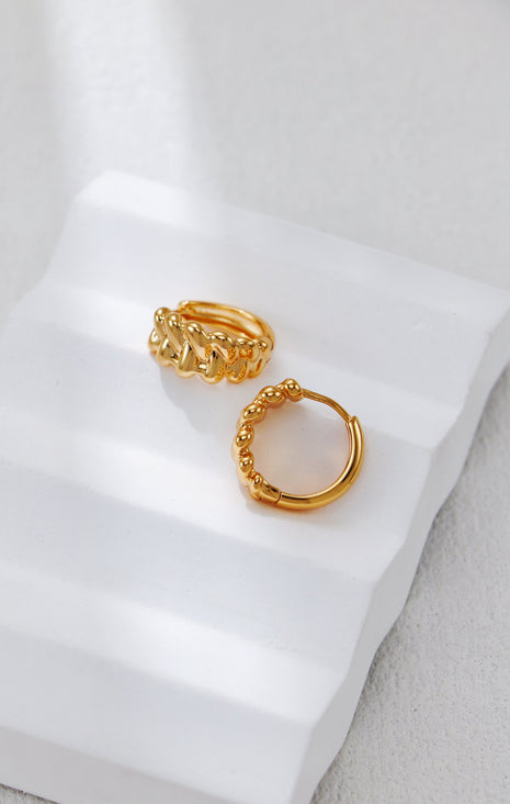 S925 Silver Knitted Earrings CE0337