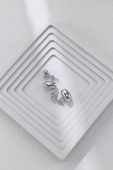 S925 Silver Commuter Earrings CE0373