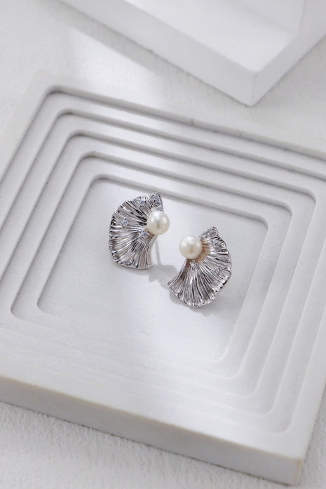 S925 Silver Pearl Earrings CE0370