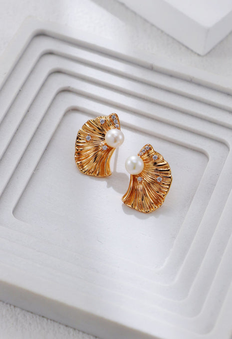 S925 Silver Pearl Earrings CE0370