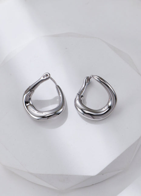 S925 Silver Simple Earrings CE0366
