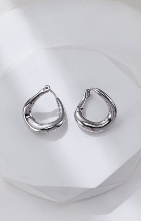 S925 Silver Simple Earrings CE0366