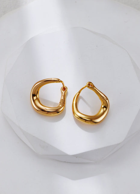 S925 Silver Simple Earrings CE0366