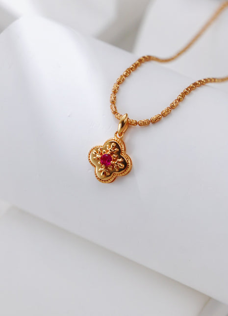 S925 Silver Zircon Necklace D0588