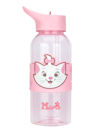 Disney Classics Marie Collection Plastic Bottle with Straw and Sleeve (1000mL)