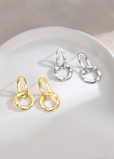 Pure silver earrings E0657