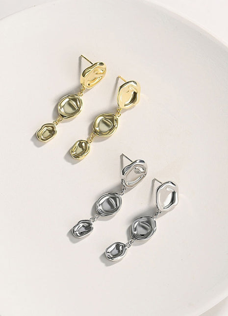 Pure silver earrings E0690