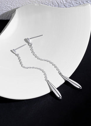 Pure silver earrings E0367