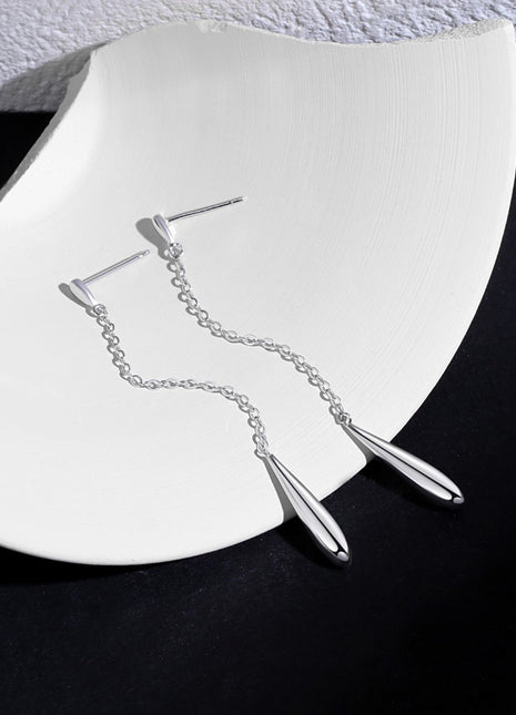 Pure silver earrings E0367